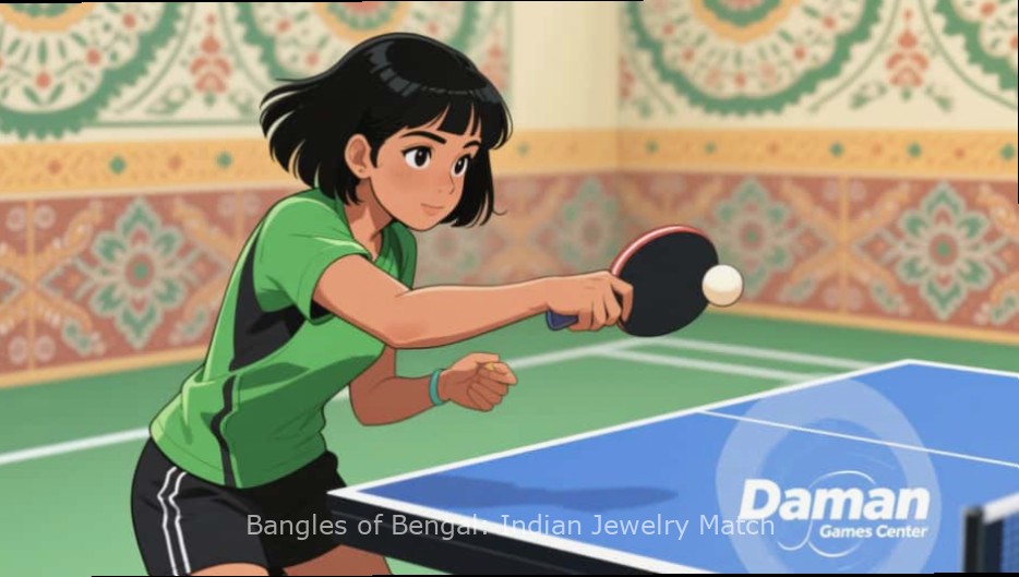 Bangles of Bengal: Indian Jewelry Match - Regional localization Bangles of Bengal: Indian Jewelry Match showing different language options and regional jewelry designs